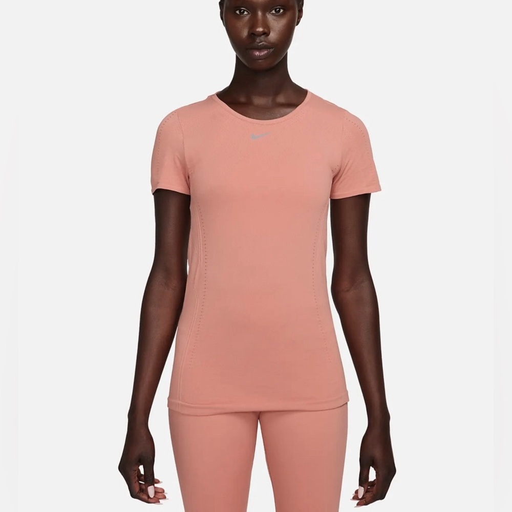 NWT Nike Drifit ADV Aura Short Sleeve Pink XL
